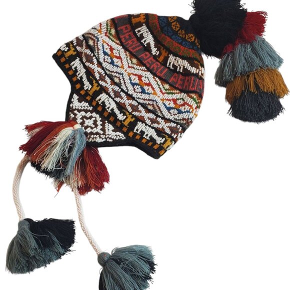 Chullo Beanie Hat Inca Spirit – Unisex Extreme Fashion, Handcrafted, Gift Ideas - Picture 3 of 3